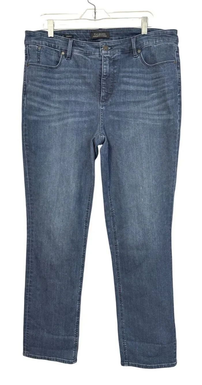 Talbots Flawless Five-Pocket Straight Jeans Sz. 14